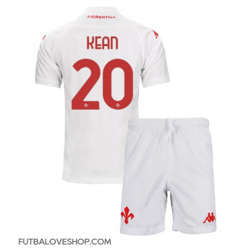 Dres Fiorentina Moise Kean #20 Preč pre deti 2024-25 Krátky Rukáv (+ trenírky)